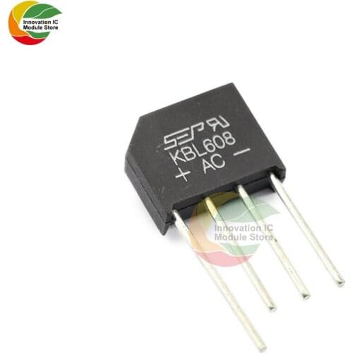 KBL608 800V 6A Diode Bridge Rectifier Single Phase Bridge Rectifier KBL-608 New Arrival
