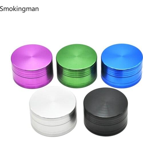 Factory direct sale 50mm diameter mini cigarette grinder two-layer aluminum alloy grinder herb Grinder smoking accessories