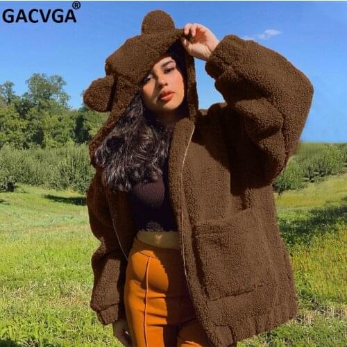 Женские куртки оверсайз GACVGA China At AliExpress