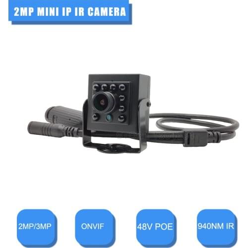 2MP 3MP IP Camera 48V POE Night Vision Mini IP Camera ONVIF P2P Security Network Mini Camera small Surveillance video Camera