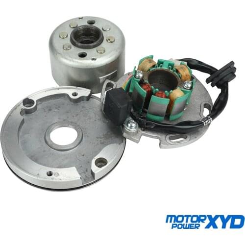 Motorcycle Lifan 150cc AC Ignition Magneto Stator Rotor kit Fit For Horizontal Engines Dirt Pit Bike Monkey Parts