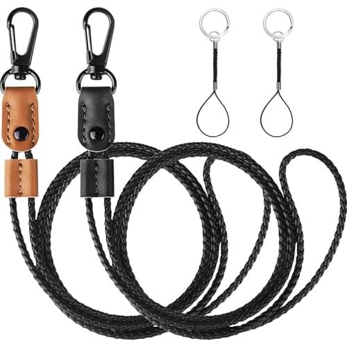 Lanyard For Key Lanyard Keychain For Phone Leather Chain mobile Phone Accessories Keychain Lanyard Credential Holder Phone Strap