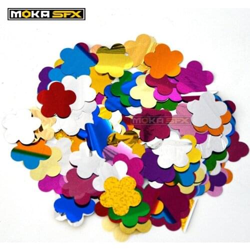 Colorful confetti paper romantic flower Silver paper for confetti machine in streamers special stage effect , 5kg/bag In Stock