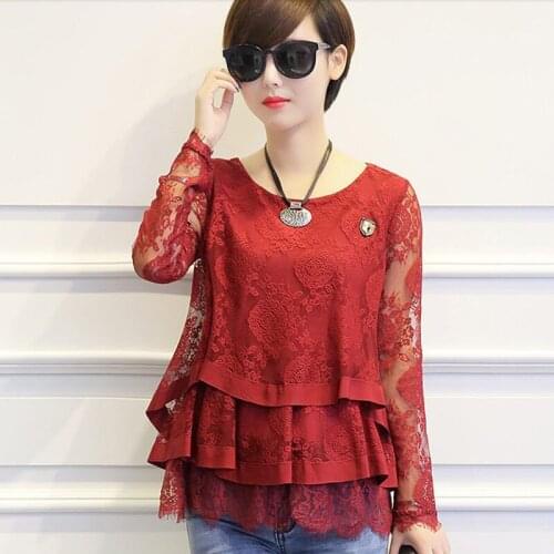 MLUOLANC Red Blouses