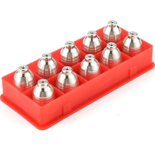 20pcs P80 Plasma Cutting Torch Tip Consumable Electrode Nozzles Replacement Parts for Plasma Cutting Welding Machine