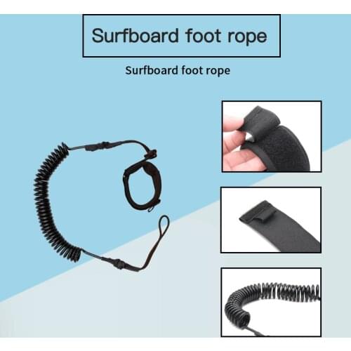 NEW Surfing ropes 10.2ft Surfboard Paddle Leash SUP Surfing Board Safety Ankle Foot Leg Coil Rope Water Sports accessories