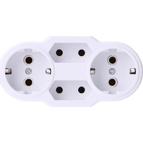 Portable EU Plugs Power Socket Converter 1 to 4 Port Outdoor Power Adapter EU Switch Sockets Electrical Equipment