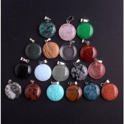Wholesale 24Pcs/lot Green Aventurine Natural Stone Found Pendants For Jewelry Making Charms Necklace Accessories Free Shipping