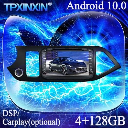 PX6 Android 10.0 For Kia Picanto Morning 2014 4+128G Carplay Multimedia Player Tape Recorder GPS Navigation Auto Radio Head Unit