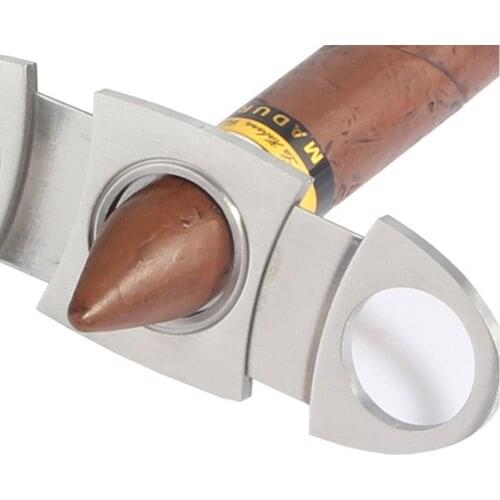 Cigar Cutter Scissors Cutters Brand Gifts Double Blades Metal Scissors Sharp Guillotine Stainless Steel Cigar Cutter
