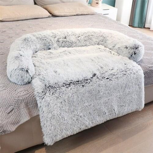 Removable Pet Dog Mat Sofa Dog Bed Soft Pad Blanket Cushion Home Washable Rug Warm Cat Bed Mat For Couches Car Floor Protector
