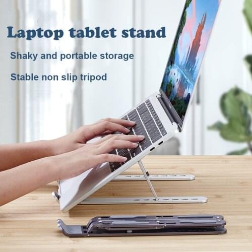 Foldable Notebook Computer Bracket Increased Aluminum Alloy Cooling Bracket Adjustable Lifting Portable Computer Bracket
