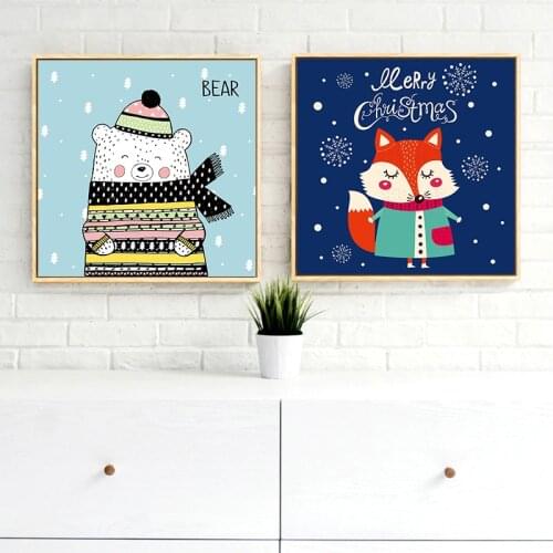 Modern CartoonThe Festival Of The Animals Canvas Art Print Painting Poster Wall Picture for Home Decoration Wall Decor Unframed