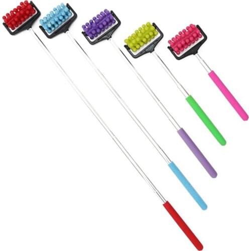 Telescopic Meridian Acupressure Roller Massager Stick Trigger Points Relax Tool Color Random Fitness Equipment Accessories