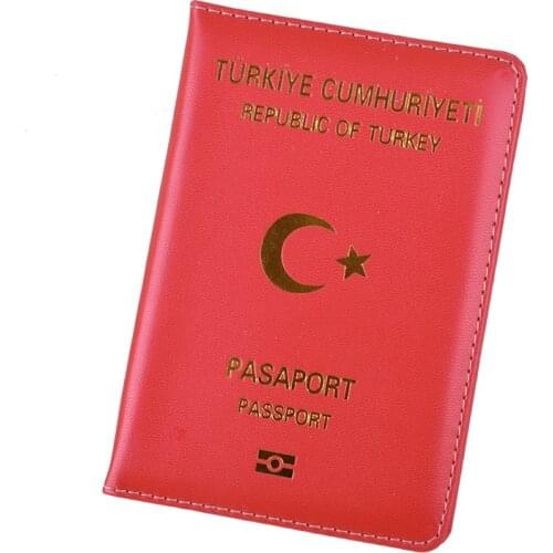 Klsyanyo for Turkey Passport Holder PU Leather Covers for Turks Men Women Passports Organizer for Travelling