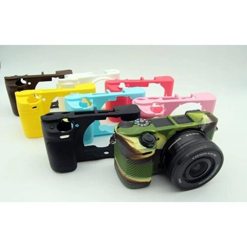 Camera Soft Silicone Case Body Protective Cover For Sony A6000 A6400 A6300 A6500 A5100 A5000Mirrorless Camera Rubber Skin Case