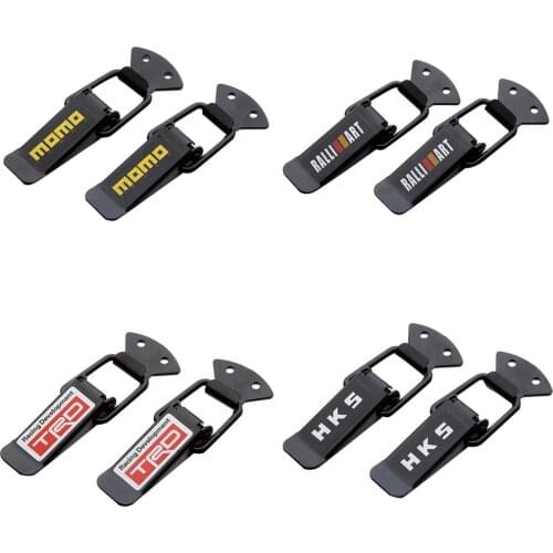 2 Pcs Car Truck Hood Clip Hasp Car Bumper Security Hook Quick Release Fasteners Lock Clip Kit Racing Auto Styling Accessories