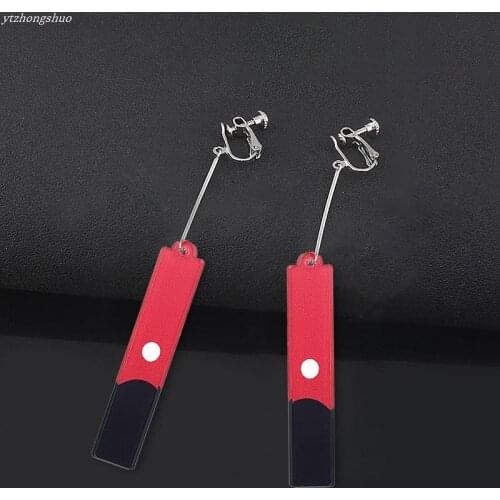 Tokyo Revengers Acrylic Earrings Simple Cosplay Props Hanafuda Drop Earrings Punk Jewelry for Women 2021