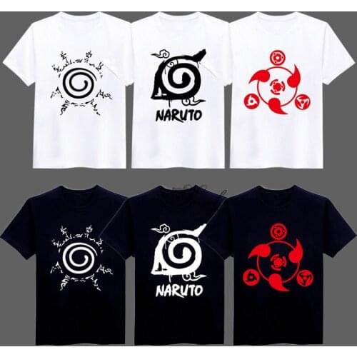 Anime Akatsuki Uchiha Sasuke Coplay T-shirt Summer Short Sleeve Halloween Party Costume