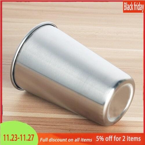 White Wine Cup tea Milk Mugs Classic Bar Cup Stainless Steel Mug Liqueur Glass Drop Resistance home Water Bottle Tea Milk Mugs