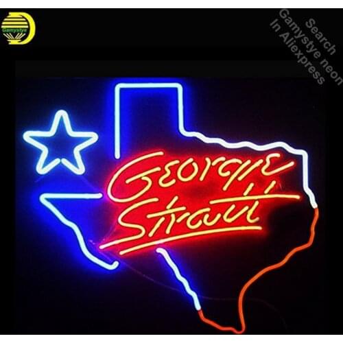 Coors Light George Strait Texas Neon Sign neon bulb Sign Glass Tube neon lights Recreation Iconic Sign Advertise Windows Wall