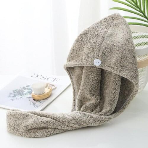 Eco-friendly Super Absorbent Hair Towel Soft Bath Head Turban Wrap Quick Dry Shower Hair Towels Hat For Drying Hair Women Girls