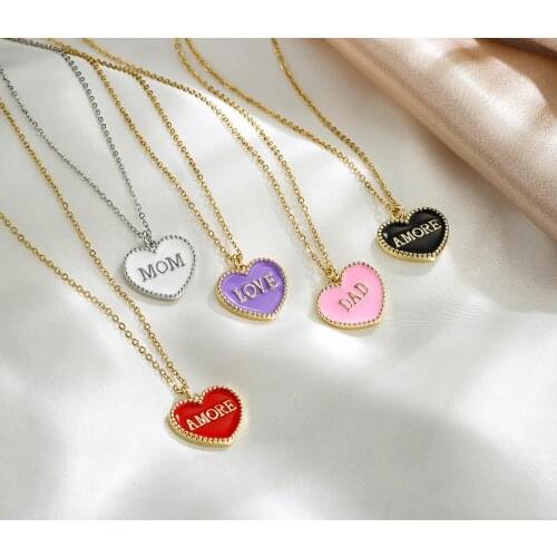 HECHENG,New Trendy Fashion 2021,Colorful Rainbow Drop Oil Necklace,Charm Jewelry Sweet Style,For Women Elegant Cute Gift