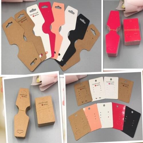 Colorful Earring Cards Necklace Cards and Two Combination Cards 100Pcs Paper Cardboard for Jewelry Set Display Packing Card