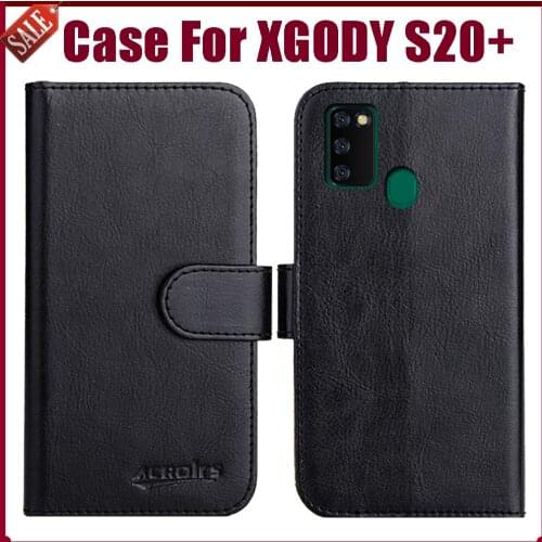 Hot! XGODY S20+ Case 6.53" Fashion 6 Colors Flip Soft Leather Wallet Protective Cover For XGODY S20 Plus Case Phone Bag