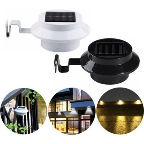 3LED Bulbs Wall Lamp Led Solar Light Outdoor Garden Porch Lights Farm Waterproof Sink Pathway Lamps For Driveways Fence Home