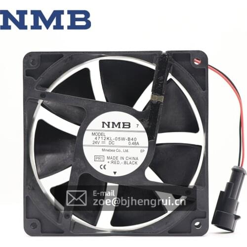 NMB MAT 4712KL-05W-B40 24V 0.48A DC Axial Ball Bearing Air Flow ABB Inverter ACS800 Dedicated Cooling Fan