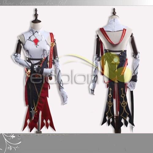 New Game Genshin Impact Rosaria Cosplay Costumes The High Quality Bettle Uniform Activity Party Role Play Clothing Custom-Make