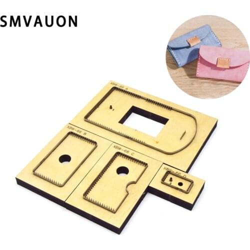 New Leather Die Cutter DIY Coin Purse Credit Card Holder Wallet Steel Punch Cutting Mold Wood Dies For Leather Crafts