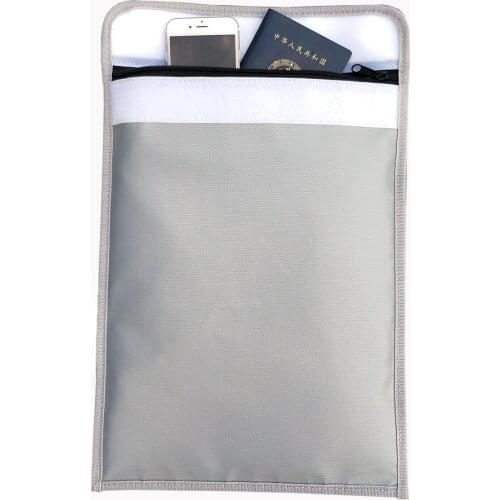 Home Safe Security Fireproof Document Bag 15 x 11 Inches Large Fire Resistant Envelope Pouch for Valuables