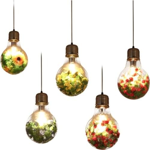 Christmas decorations for home LED Bulb E27 Vintage plant/flower LED pandent Lamp Color Fairy Light Wedding Party Home Deco lamp