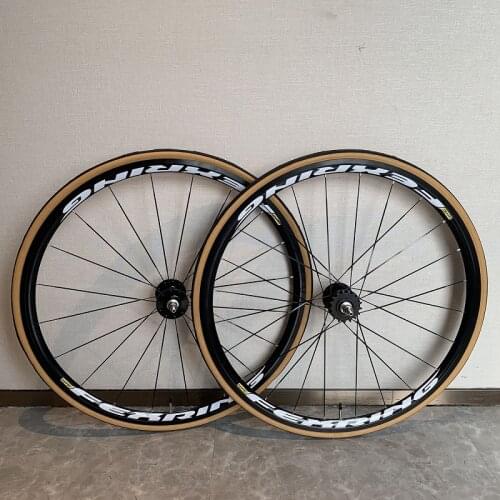 Fixed Gear Bike Wheelset Bicycle Legend Flat Spokes Wheels Racing Field Backwards Cycling Parts Rims Group Front 20H Rear 24H