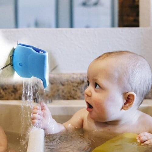 Faucet Safety Cover Baby Bath Spout Cover Enchanted Child Bathroom Safety Faucet Cover Toddlers Elephant shape Bathtub Cover