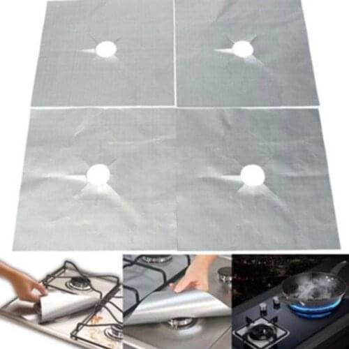 1/2 Gas Stove Mat High Temperature Resistant Easy To Clean Protective Pad Kitchen Tools Silicone Antifouling Strip Trivets