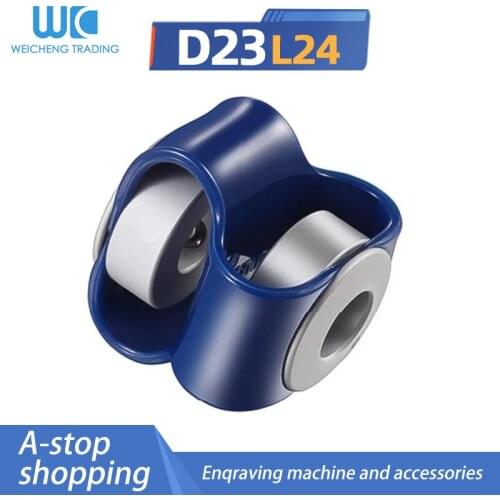1pc D23 L24 8 word encoder coupling rubber flexible stepping motor servo motor screw high torque flexible coupling