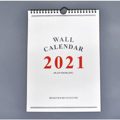 1pc 2021 Minimalism Plan Book Wall Calendar Plan Creative Calendar DIY Office Home Planner Desk Schedule Daily Portable Tea G0O3