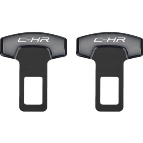 For Toyota C-HR CHR Harrier Alphard Vellfire Safety Belt Buckles Real Trucks Car Seat Safty Belt Alarm Canceler Stopper 2PCS