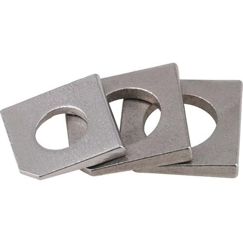 304 stainless steel square inclined gasket I-beam flat gasket for steel, angle missing gasket m6-16 (gb853)