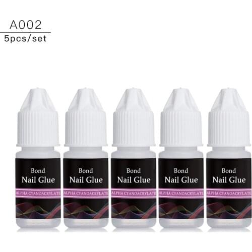 5/10pcs Nail Glue Fast-dry Adhesive Acrylic French Art False Tips 3D Decoration Glue Nail Rhinestone Makeup Cosmetic Tools