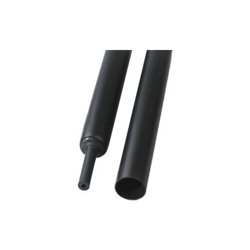 5 meters/lot 6.4mm 1/4" Black Dual Wall Adhesive Heat Shrink Tubing 3:1 Tube Sleeve Sleeving Wrap