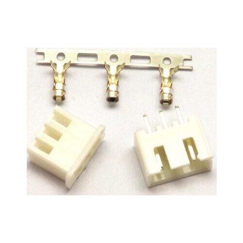 50pcs 3 Pin Connector leads Heade 2.54mm XH-3P Kit