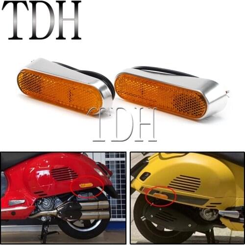 Aluminum Side Turn Signal Light Indicator Lamp For Piaggio Vespa GTS 300 Sprint 150 Primavera 150 Motorbike LED Blinker Light