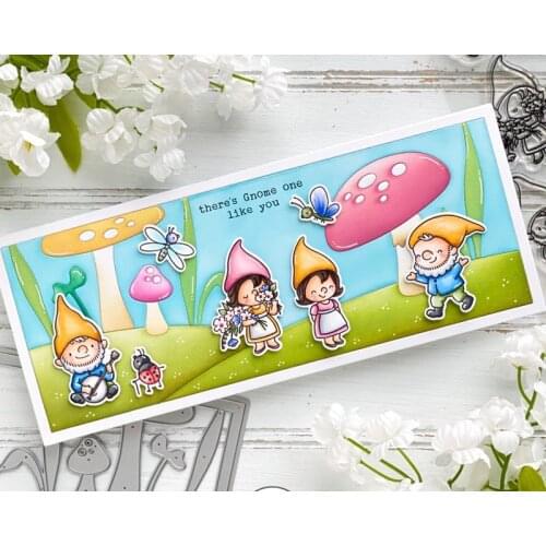 Mushrooms And Kids Metal Cutting Dies Stencils Stamp for DIY Scrapbooking Photo Album Decorative Embossing Paper DIY Cards