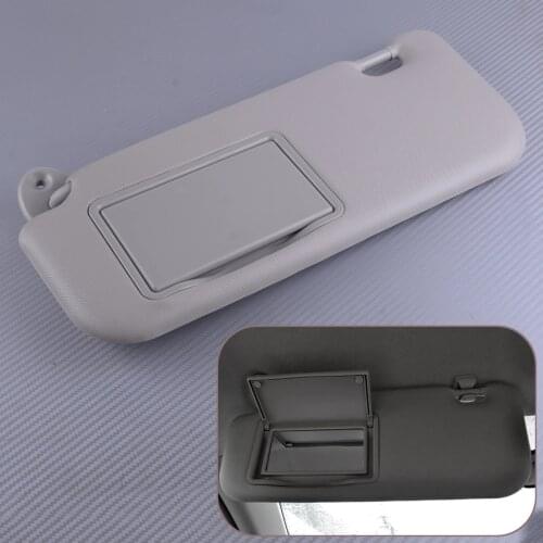 DWCX Car Left Driver Side Front Windscreen Grey Sun Visor Shade Made-up Mirror Grey fit for Toyota Corolla 2014-2017 2018 2019