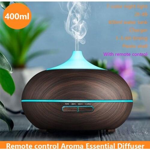 Electric Aroma Diffuser Ultrasonic xaomi Air Humidifier LED Lamp Aromatherapy Mist Maker Remote Control Essential Oil Diffuser