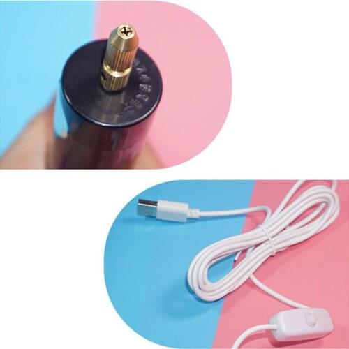 Electric Hand Drill Wrench 5V Hand Motor Hole Making Resin Jewelry Mini Drill Usb MXME